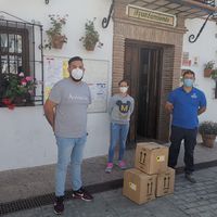 Donaciones de empresas locales de material al Ayuntamiento de El Borge